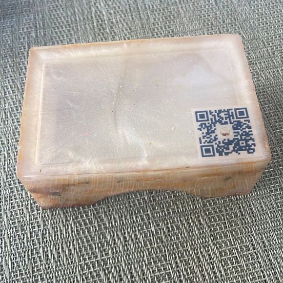 Handmade Pressed Flower Coaster Set and Holder Square Sunny - Picture 8 of 17